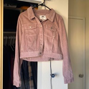 Dusty pink corduroy jacket
